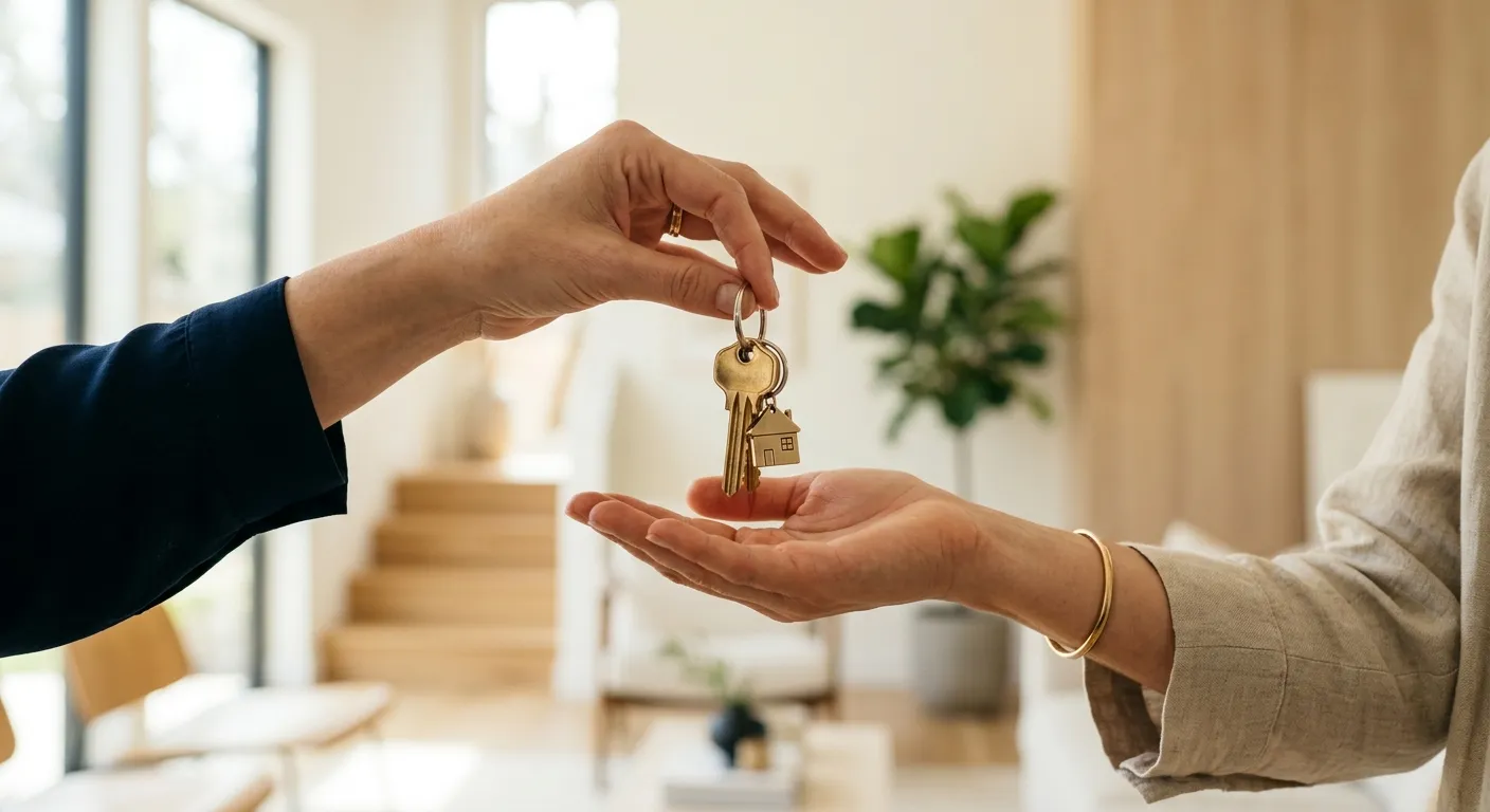 Where service matters - Handing over keys to a house